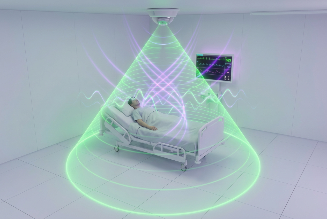 Hospital monitoring illustration